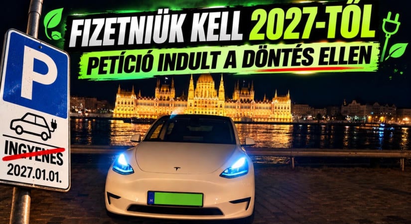 Megszűnik a fővárosi ingyen parkolás a zöld rendszámos autóknak – aláírásgyűjtés indult Budapesten