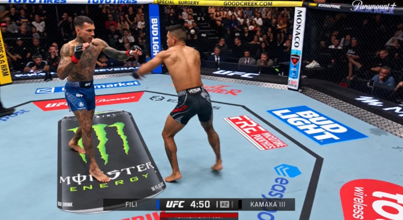 Itt van az év egyik legnagyobb KO-ja a UFC-ben: öntudatlanul zuhant a földre a ketrecharcos, miután fejbe rúgták