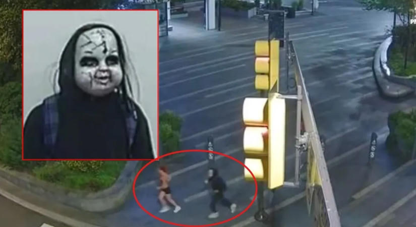 Halloween-maszkos férfi riogatja a lakókat, videóra is veszi az üldözéseket – videók