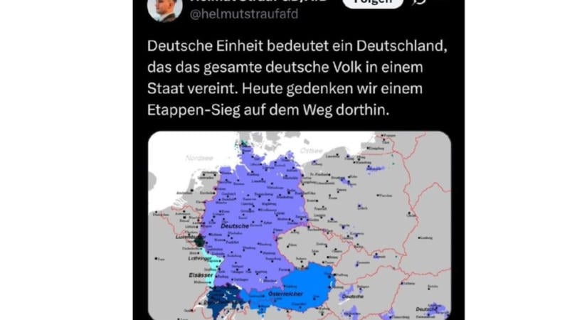 Sopront is elcsatolnák – AfD egyik vezetője ijesztő térképet tett közzé