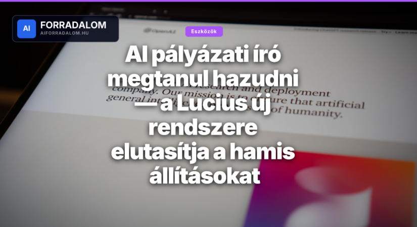 AI pályázati író megtanul hazudni — a Lucius új rendszere elutasítja a hamis állításokat