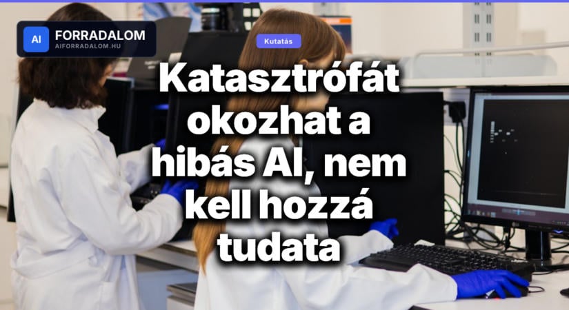 Katasztrófát okozhat a hibás AI, nem kell hozzá tudata