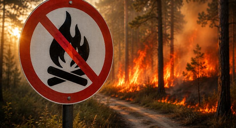 Újra tűzgyújtási tilalom lépett életbe vármegyénkben