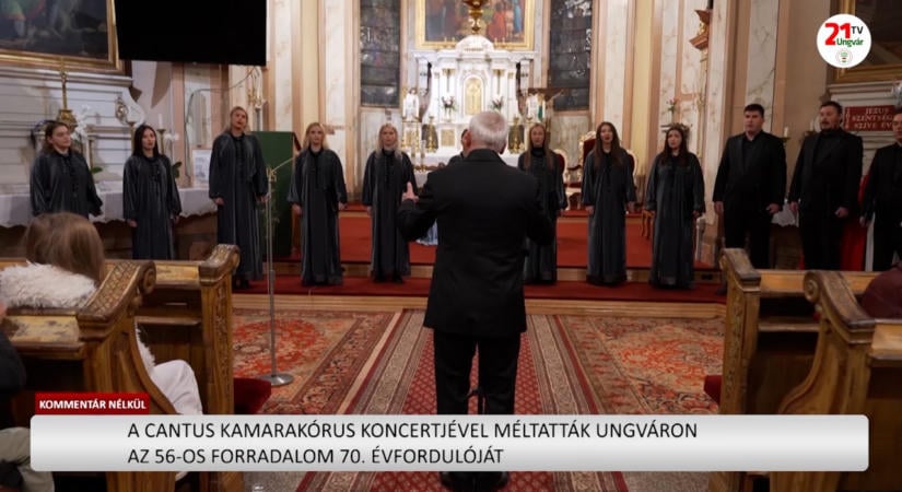 Kommentár nélkül (2026. 10. 26.) – A Cantus kamarakórus koncertjével méltatták Ungváron az ’56-os forradalom 70. évfordulóját (videó)