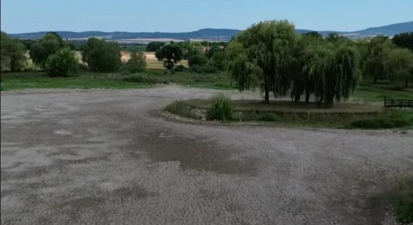 Kiszáradt a Bicsérdi horgásztó