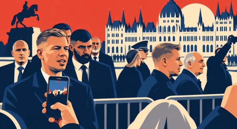 Magyar Péter felrúgta a protokollt a Kossuth téren: kordonokhoz sietett a vezetés
