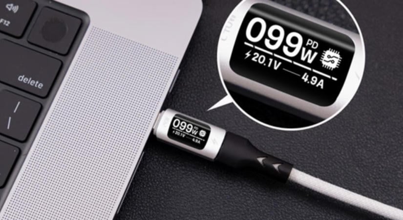 Ez az USB-kábel megmutatja, milyen gyorsan tölt a géped