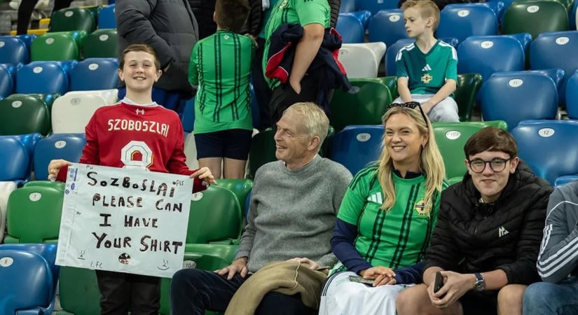 „Szoboszlai, elkérhetem a mezed?” – még az északírek is rajonganak csapatkapitányunkért