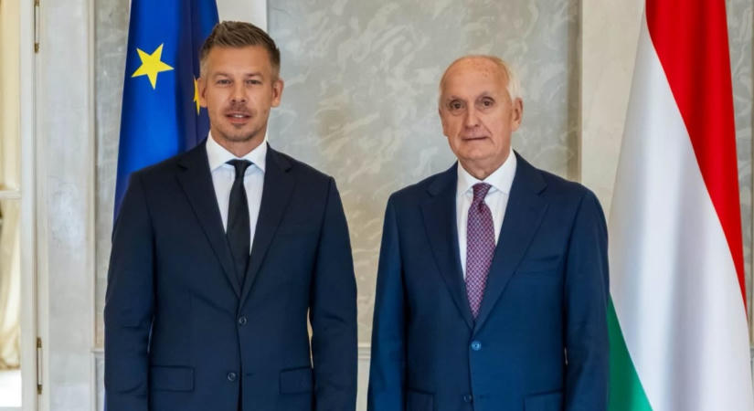 Magyar Péter a köztársasági elnökkel egyeztetett