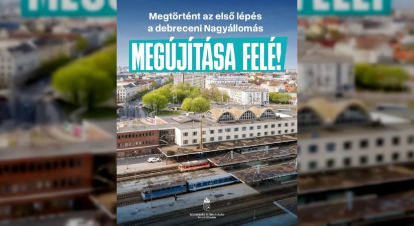 Megkezdődött a debreceni Nagyállomás átfogó fejlesztésének előkészítése