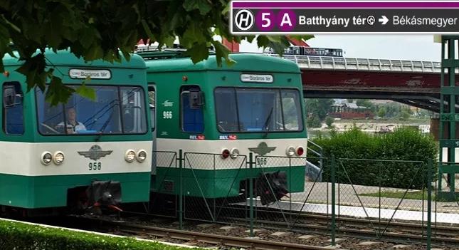 Karbantartás miatt július 29-től a H5-ös HÉV rövidített útvonalon közlekedik
