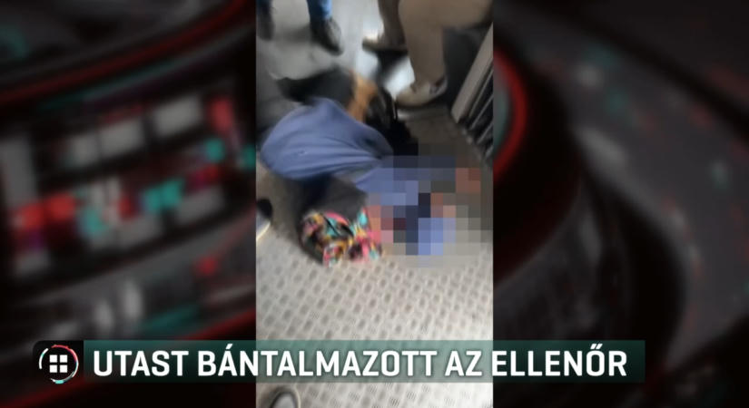 A pulóverénél fogva húzott le egy nőt az ellenőr a villamosról
