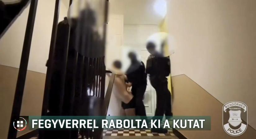 Fegyveres rablót fogtak el látványos rendőri akcióval