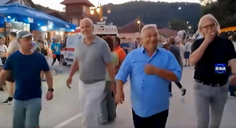 Orbán Viktor Gučában tűnt fel: Hatvanpuszta főépítésze és a MOL vezetője, Világi Oszkár is mellette sétált