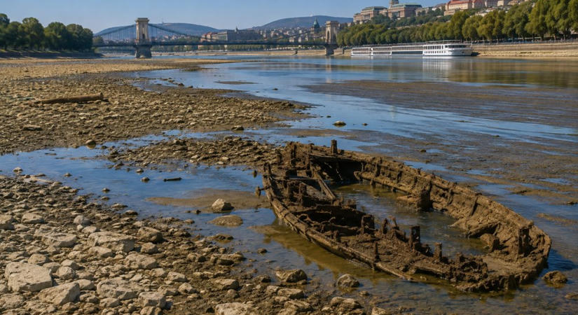 Visszahúzódik a Duna, és előbújik a múlt – de az élővilágnak ez egyáltalán nem jó hír