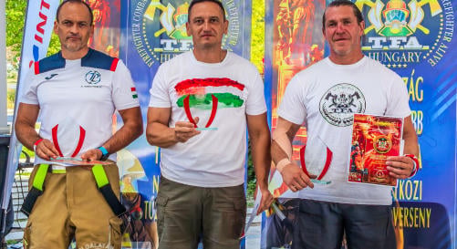Ezüst- és bronzéremmel tértek haza Bükfürdőről a baranyai tűzoltók