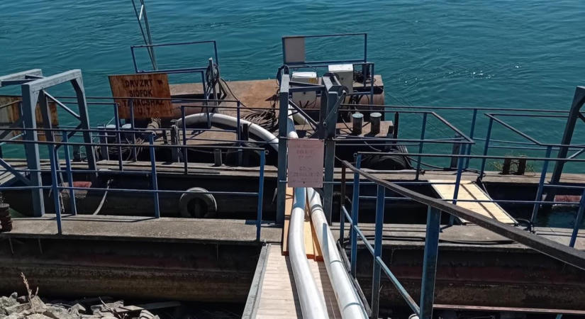 Beavatkoztak a mohácsi vízkiemelőnél a Duna alacsony szintje miatt