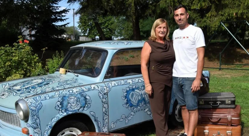 Galéria: egy régi Trabant miatt pezsdült fel az élet a zalai településen