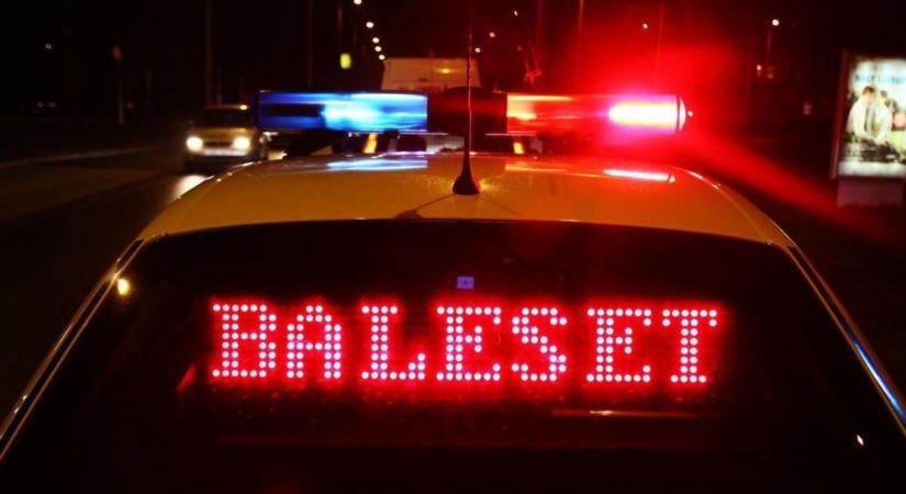 Baleset a 37-es főúton! - Rosszul lett a sofőr