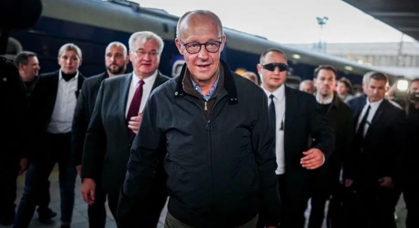 Merz kancellár Kijevbe érkezett, Németország újabb támogatást nyújt Ukrajnának