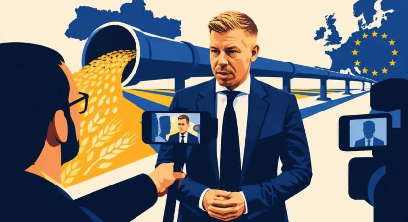 Magyar Péter leplombált vagonokhoz kötötte az ukrán gabona tranzitját