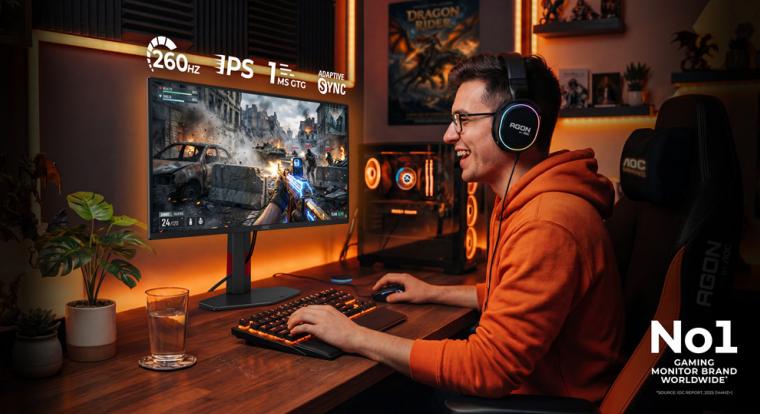 159 euróért kínál 260 Hz-et az AOC új esportmonitora