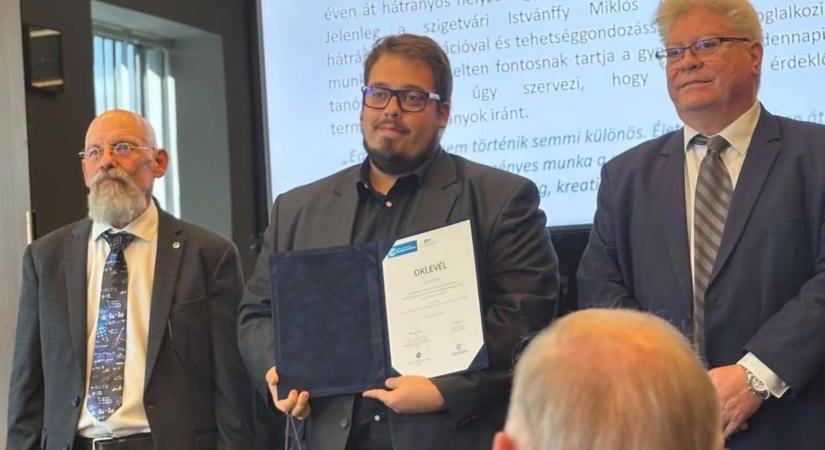 Büszkeség! Kémiát és németet tanít, most újabb rangos díjat kapott a pedagógus