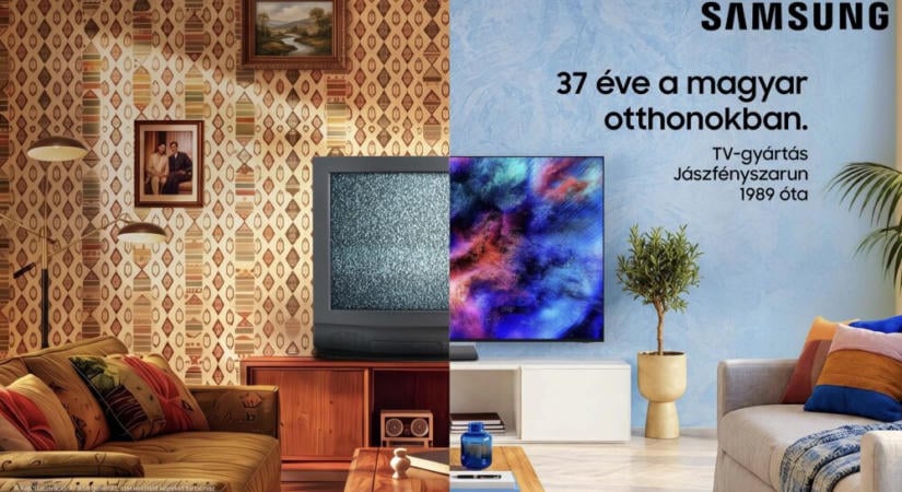 37 éve a magyar otthonokban: Nosztalgikus kampánnyal ünnepli a jászfényszarui televíziógyártást a Samsung