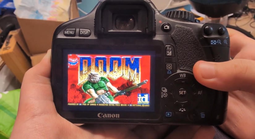 Már a Canon EOS 550D-n is fut a DOOM – DSLR fényképezőgépen is játszhatunk az ikonikus alkotással