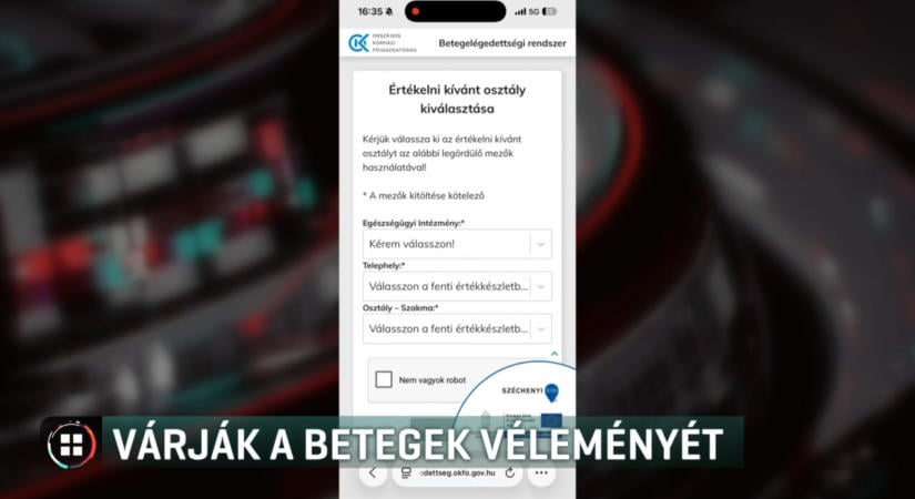 Elindult a kórházak értékelése: 25 kérdésben mondhatják el tapasztalataikat a betegek