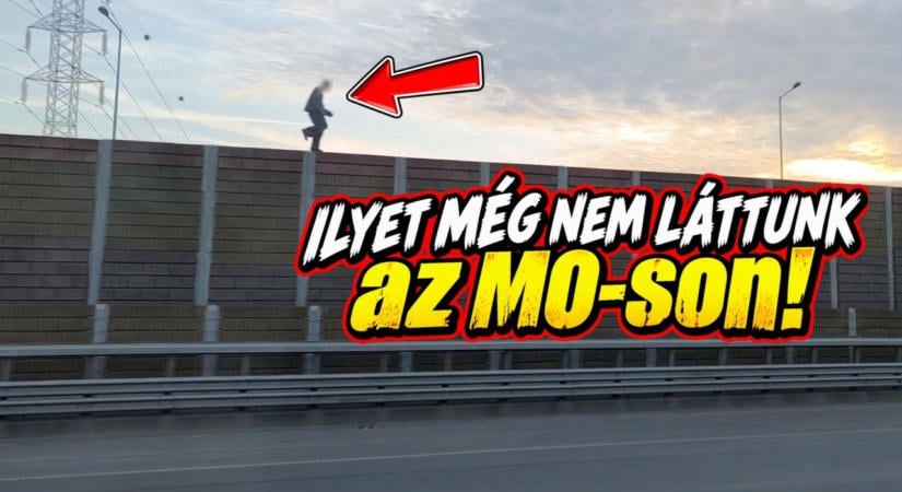 Nem akartak hinni a szemüknek az M0-son – videón a jelenet
