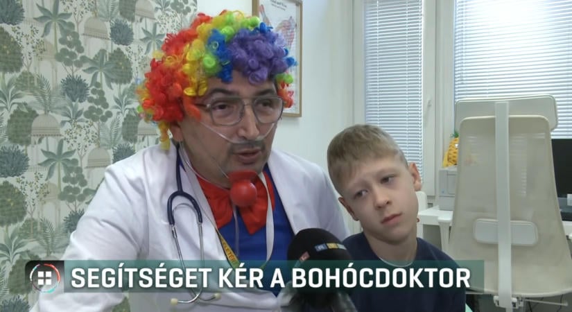 Tüdejének csak 14 százaléka működik, mégis beteg gyerekeken segít Ádi bohóc