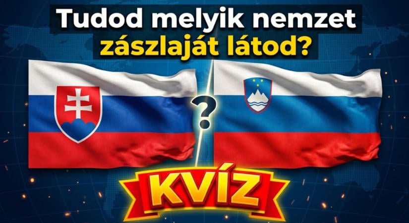 Földrajz kvíz: Szlovákia vagy Szlovénia szászlaját látod? Sikerül összezavarnunk?