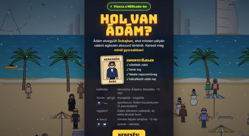 „Hol van Ádám?” – egy új játéknak köszönhetően mostantól bárki beszállhat a keresésbe