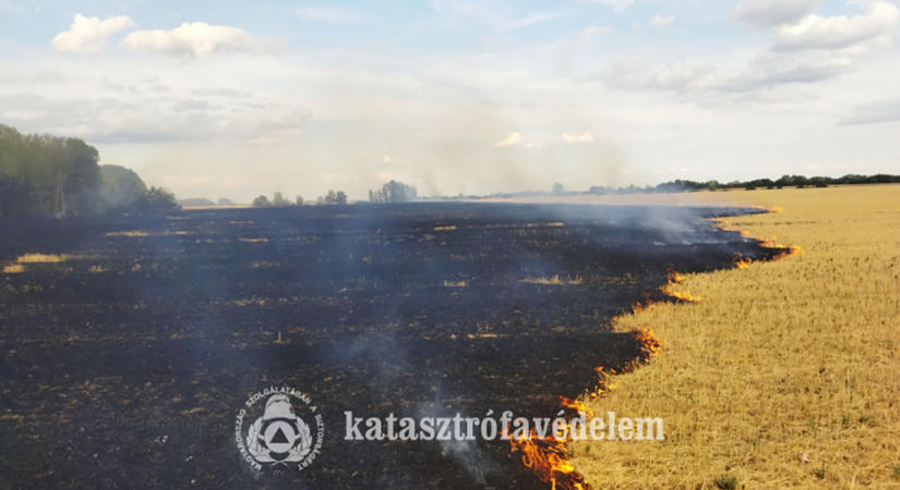 Két szabadtéri tűzhöz is riasztották a tűzoltókat Békés megyében