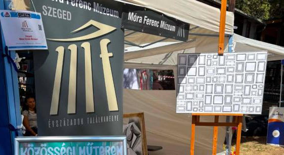 Közösségi műteremmel várta a fesztiválozókat a Móra Ferenc Múzeum a SZIN-en
