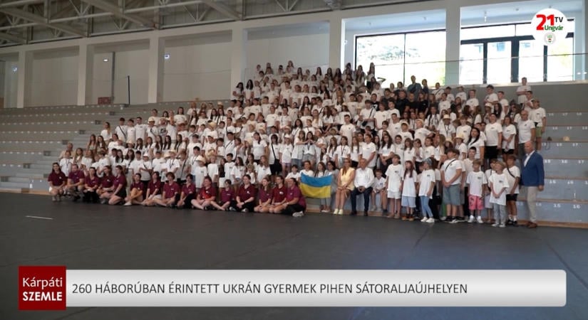 260 háborúban érintett ukrán gyermek pihen Sátoraljaújhelyen (videó)
