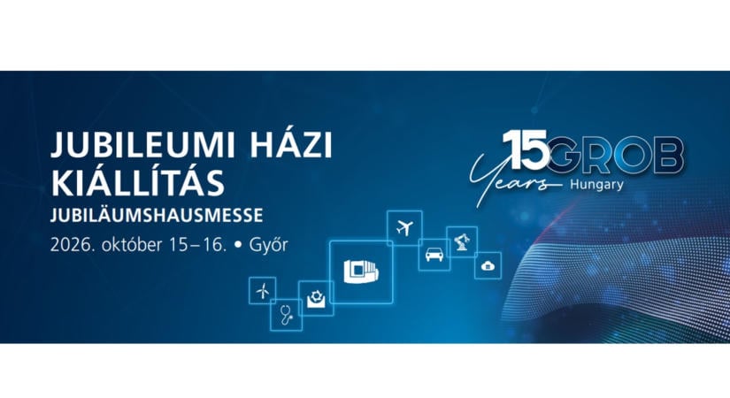 Jubileumi házi kiállítást rendez a GROB Hungaria Győrben