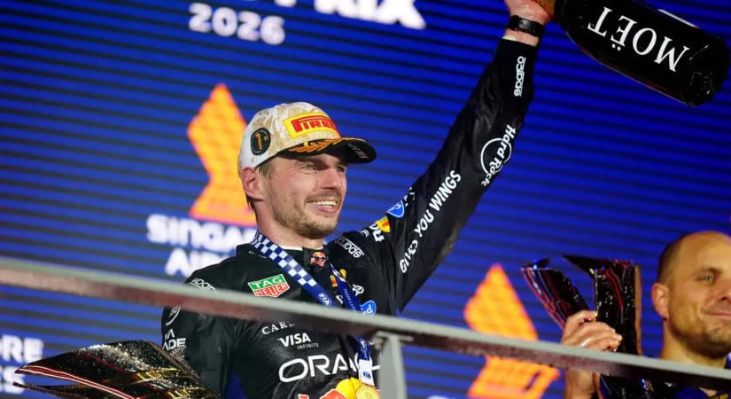 Max Verstappen nyerte a Szingapúri Nagydíjat pályafutása 250. futamán
