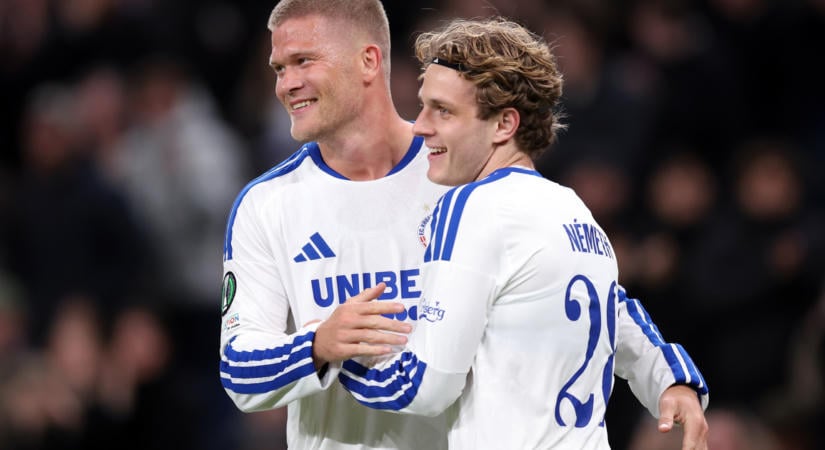 Két magyar futballistával nyert a Köbenhavn a Konferencia-ligában