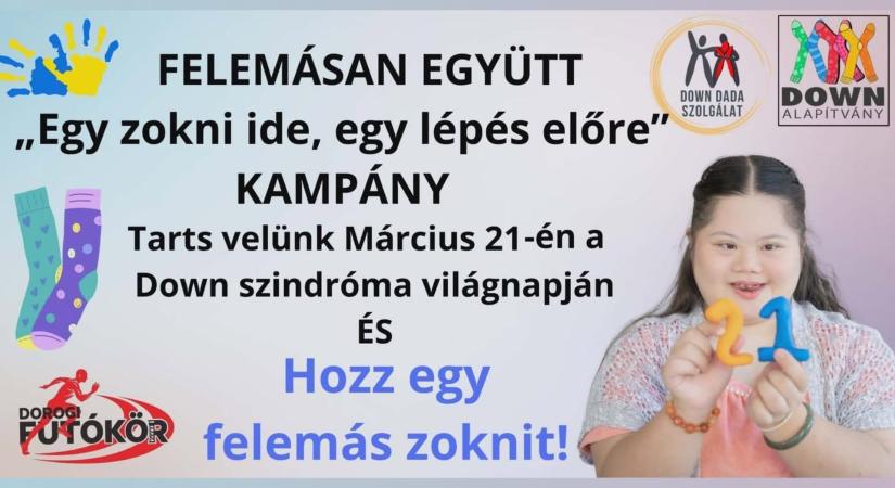 Felemásan együtt – közösségi futás a Down-szindróma világnapján Dorogon