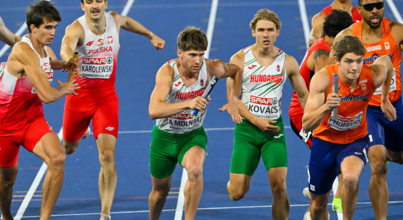 Óriási futással ötödik lett az EB-n a férfi 4x400-as váltó