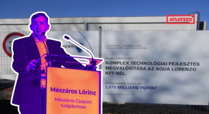Mészáros Lőrinc ásványvizes cége 3 milliárd forint EU-s támogatást kapott a Fidesz-kormánytól