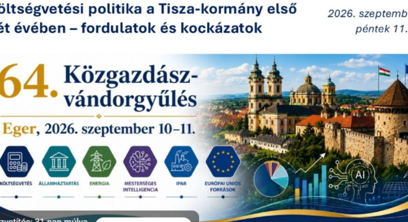 1 hónap múlva Közgazdász Vándorgyűlés