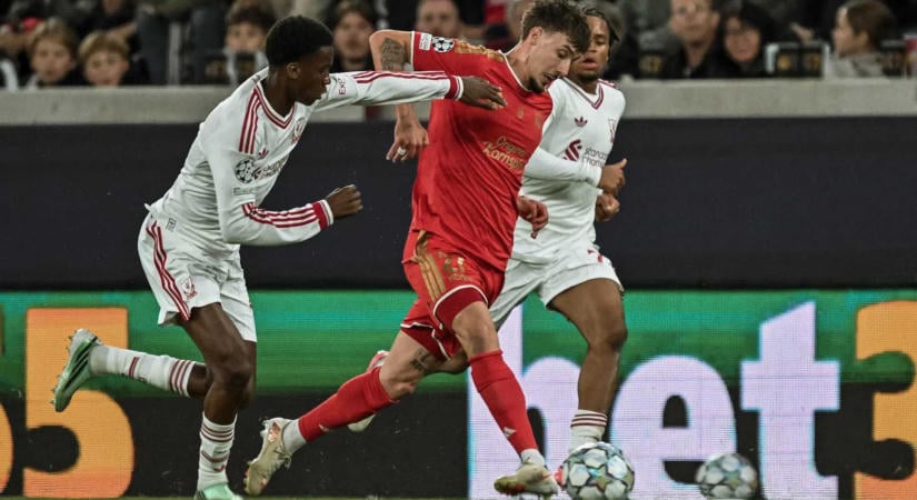 Bajnokok Ligája: Szoboszlai és Kerkez nélkül gálázott Linzben a Liverpool