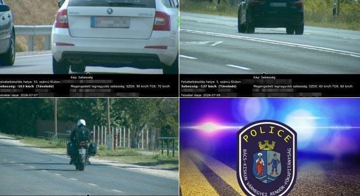 Közlekedésrendészeti összesítő Bács-Kiskun Vármegyéből
