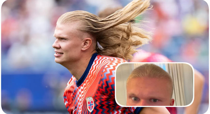 Új idény, új frizura – Erling Haaland hajkoronája már a múlté