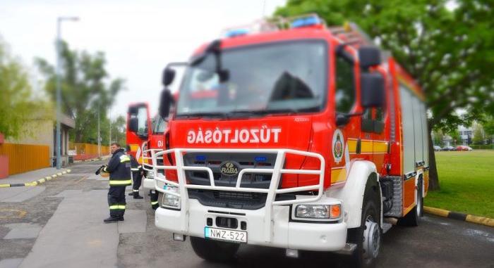 Égett a szeméttelep Jánossomorjánál
