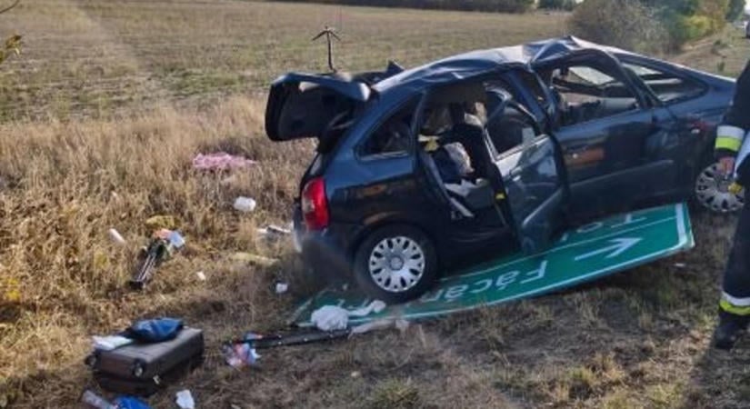 Videón a vasárnap délutáni baleset a 6-os főúton, tűzoltók is érkeztek