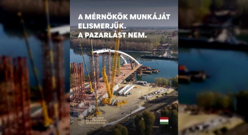 Vitézy Dávid: Folytatódik a Mohácsi Duna-híd építése, de jelentős összegeket takarítanak meg